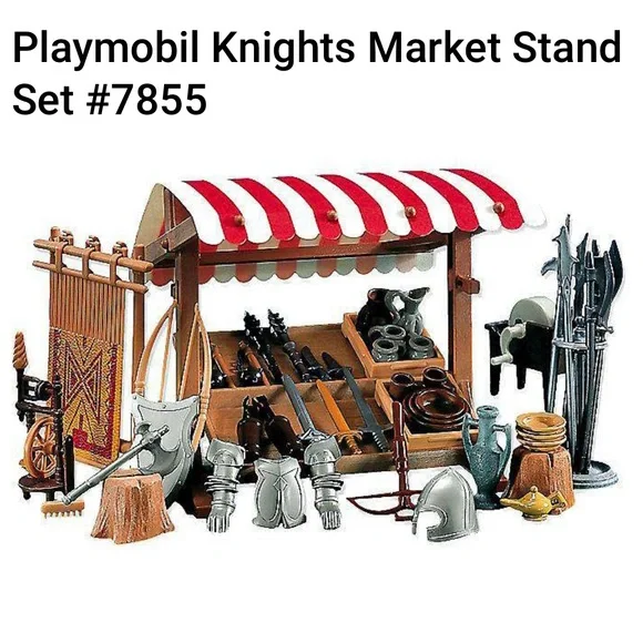 PLAYMOBIL Retired Set 7855 Knights Market Stand - Picture 8 of 9